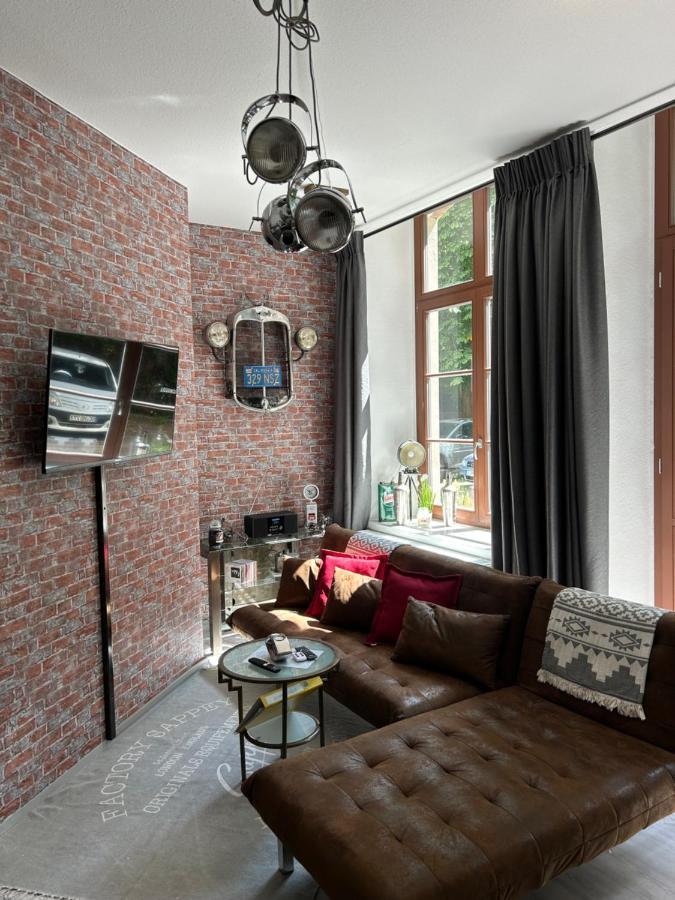 Ruhige Wohnung Im Fabrikstil In 开姆尼茨 外观 照片